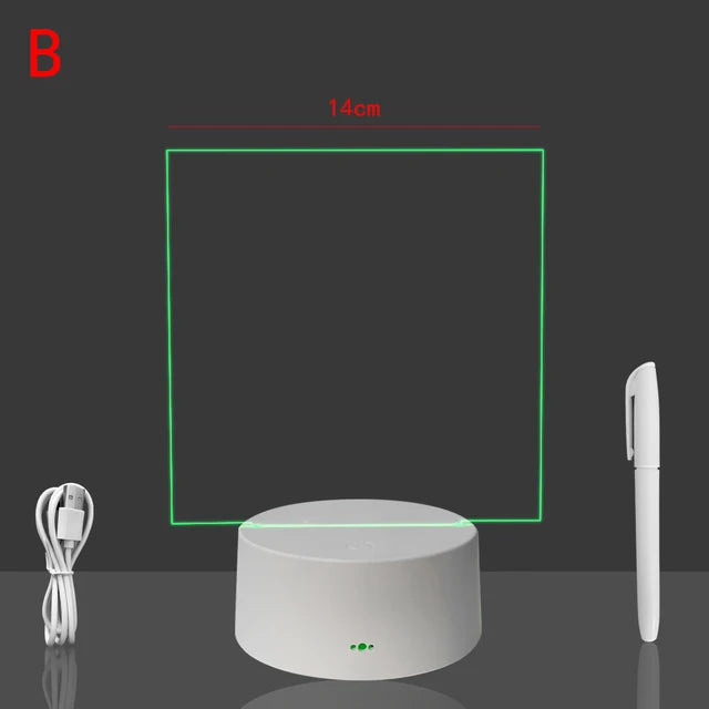 White Base Rewritable Night Light