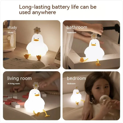 Compact Bedside Night Light with Charging Feature