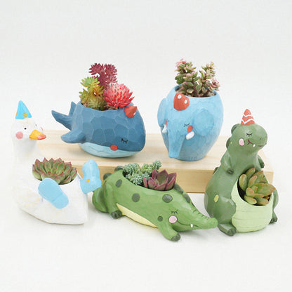 Kitsch Animal Flower Pots