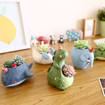 Kitsch Animal Flower Pots